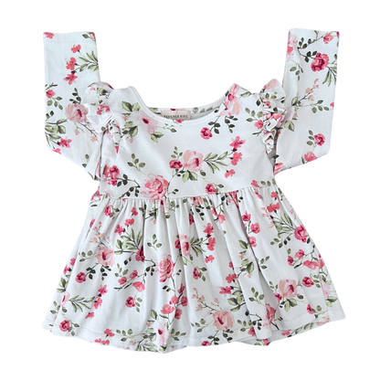 Designer Kidz Floral long sleeve top - size 2