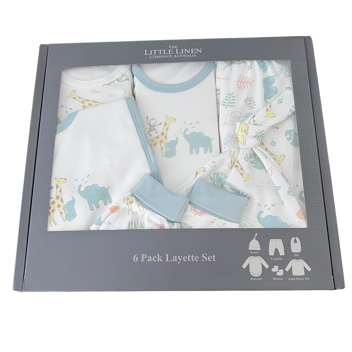 The Little Linen Company 6 Pack Layette Set - size 00