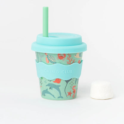 Chino Club - Ocean Babychino Cup 4oz + straw image 0