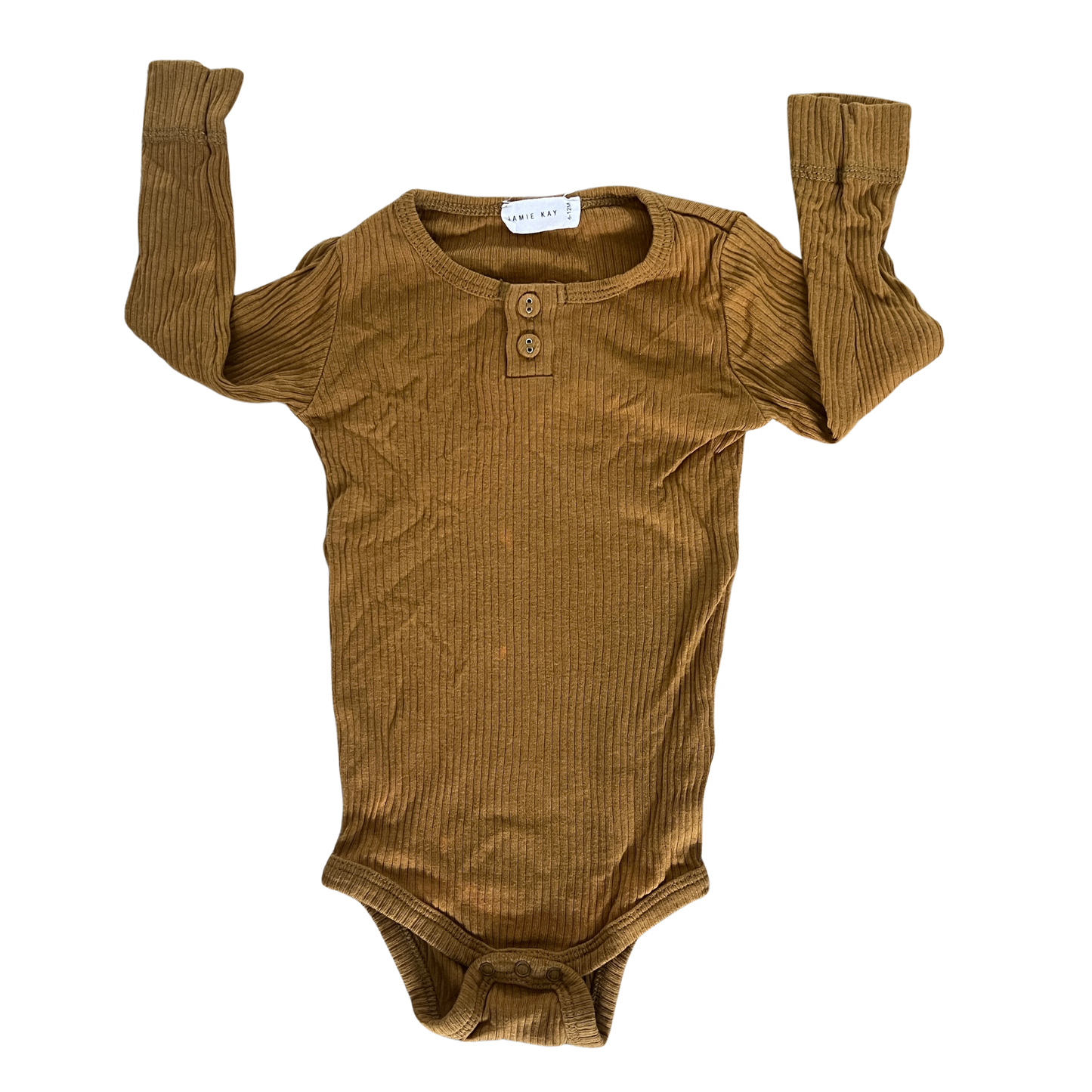 Jamie Kay Long sleeve modal bodysuit in golden - size 0