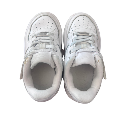 Nike Air Force 1 Junior White Leather Sneakers - size EU 26