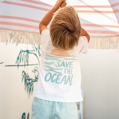 Fox and Finch save the ocean tee image 2