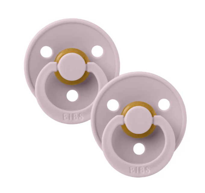 BIBS round dummy 2pk - Dusky Lilac image 2