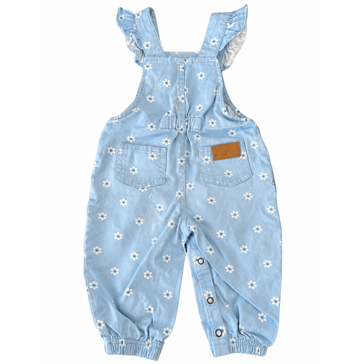 Huxbaby Ditsy Floral Frill Overall - size 0