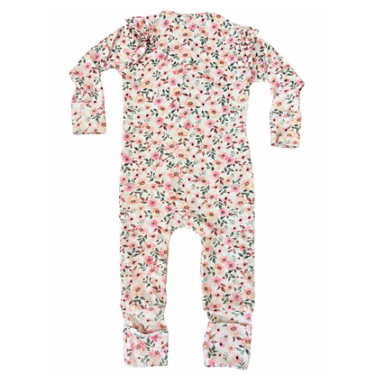 Snuggle Hunny Spring Floral Organic Growsuit - size 0