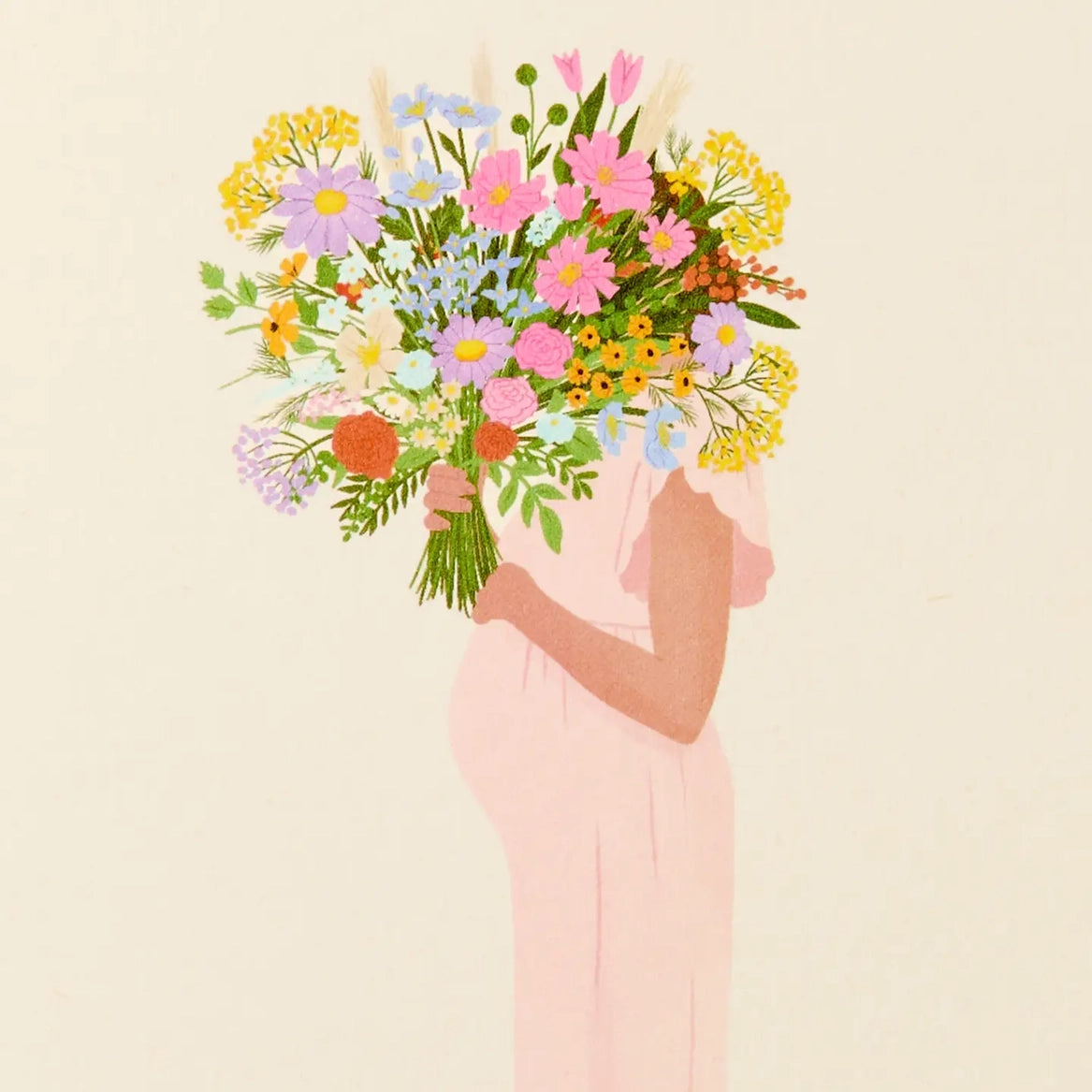 Baby Foil Greeting Card | BABY IN BLOOM, SO HAPPY FOR YOU! image 2