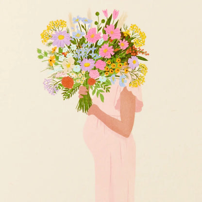Baby Foil Greeting Card | BABY IN BLOOM, SO HAPPY FOR YOU! image 2