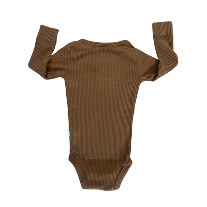 Jamie Kay Long sleeve modal bodysuit in cinnamon - size 00