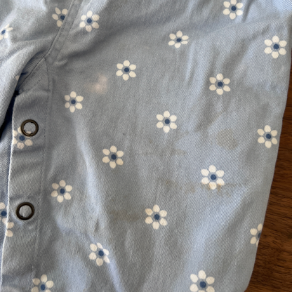Huxbaby Ditsy Floral Frill Overall - size 0