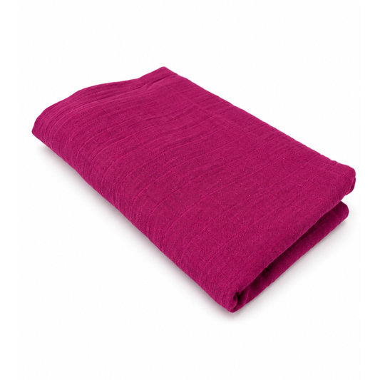 Snuggle Hunny Organic muslin wrap in raspberry