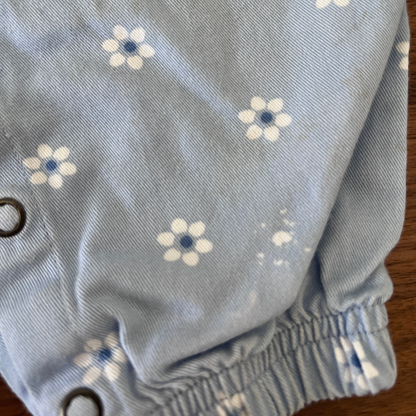 Huxbaby Ditsy Floral Frill Overall - size 0