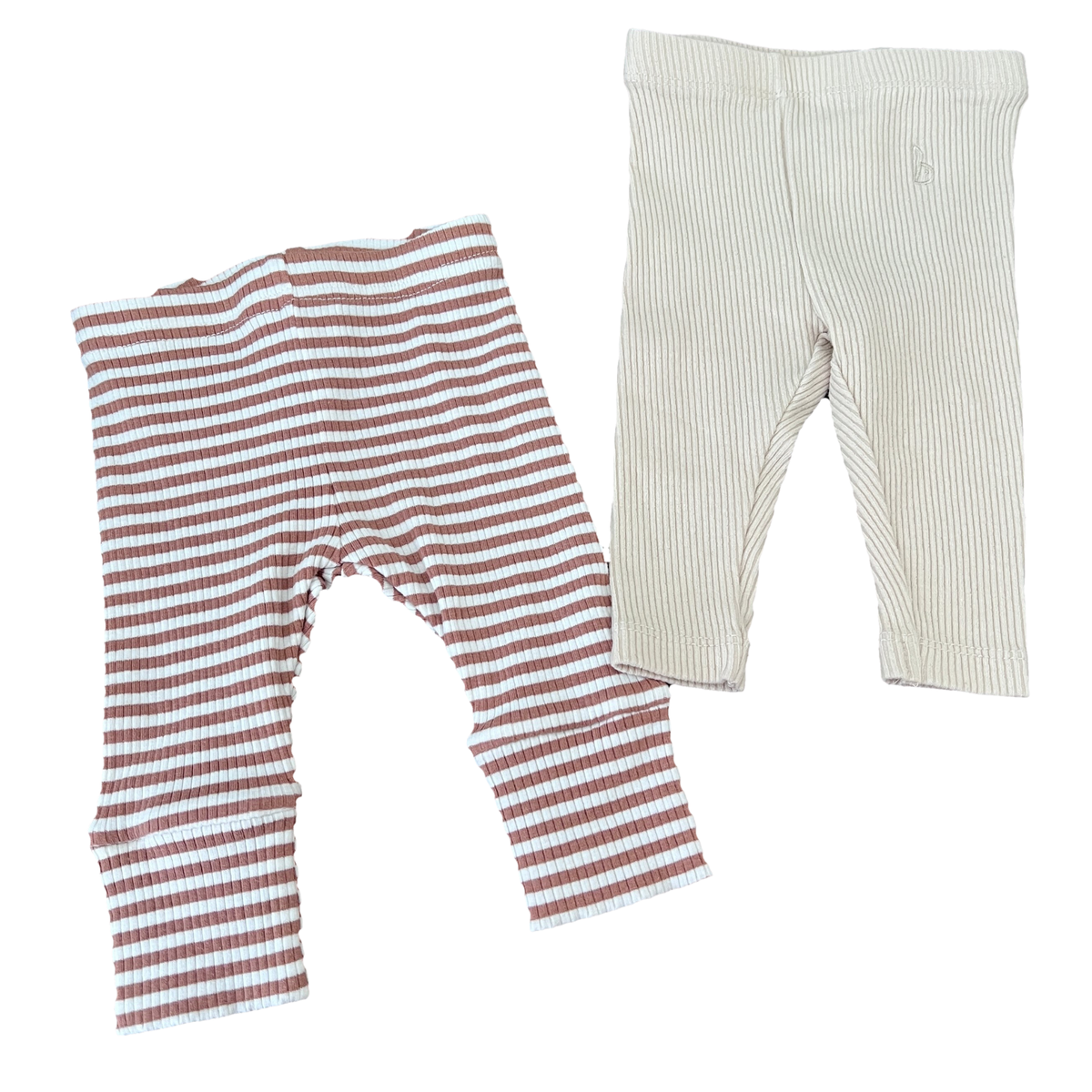 Bilbi Ribbed leggings 2pk - size 000