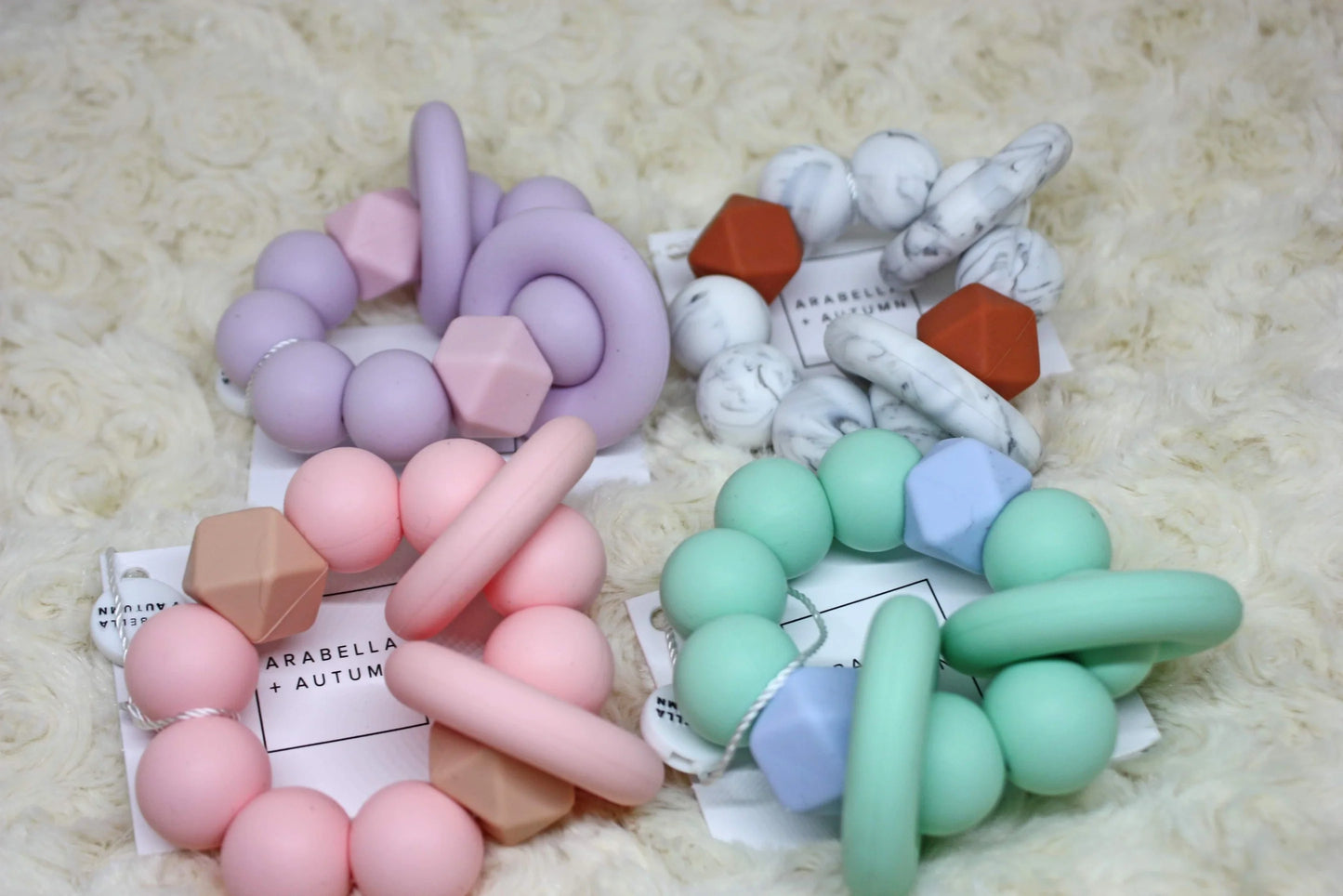 Arabella + Autumn silicone ring teether image 0