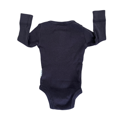 Jamie Kay Long sleeve modal bodysuit in charcoal - size 0000