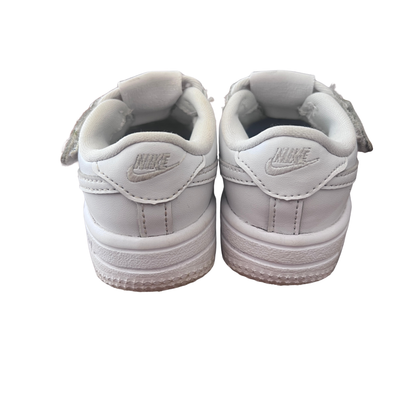Nike Air Force 1 Toddler White Leather Sneakers - size EU 21