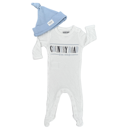 Country Road heritage jumpsuit + waffle beanie - size 0000 image 0