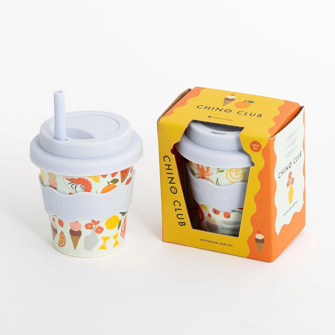 Chino Club - Amalfi Babychino Cup 4oz + straw image 1