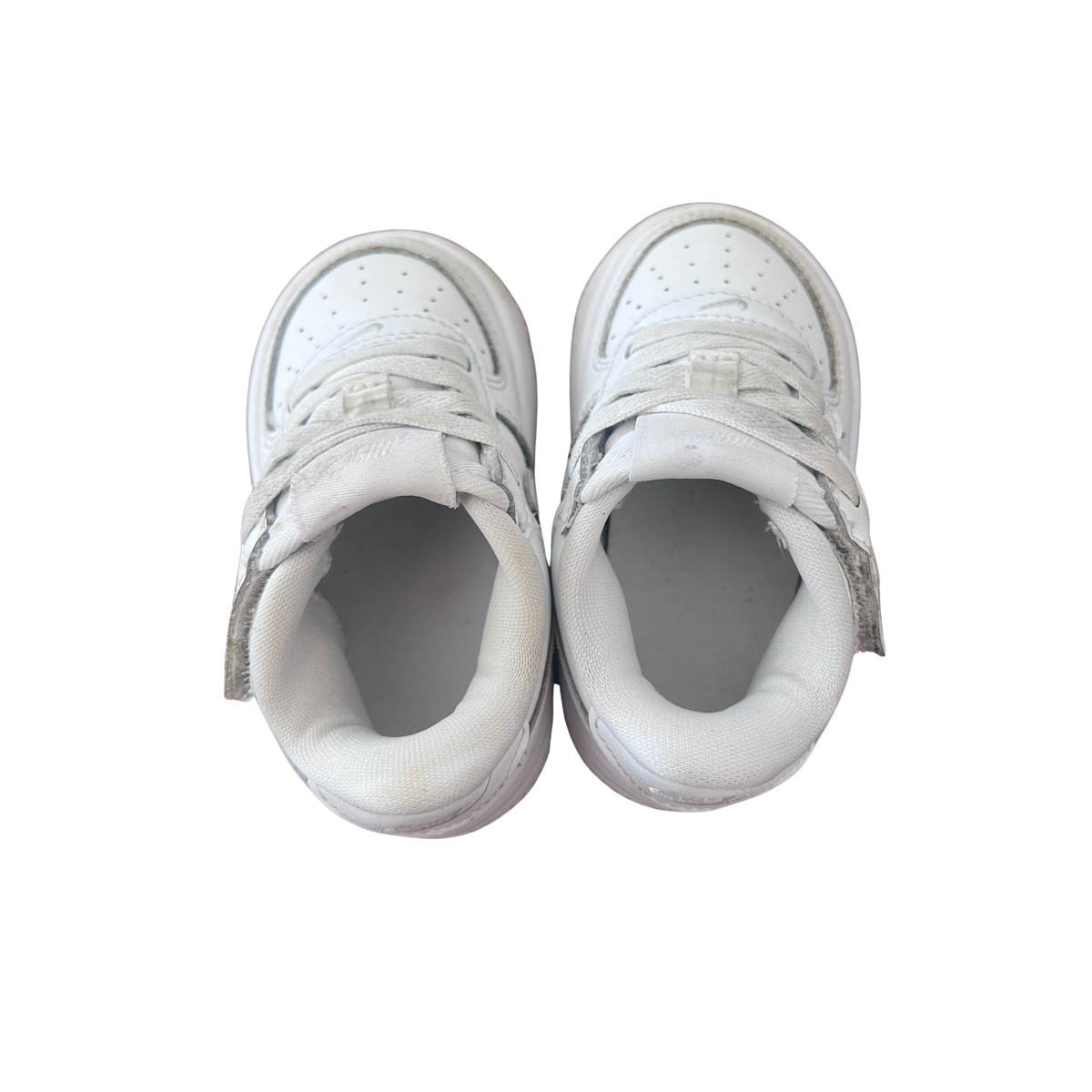 Nike Air Force 1 Toddler White Leather Sneakers - size EU 21