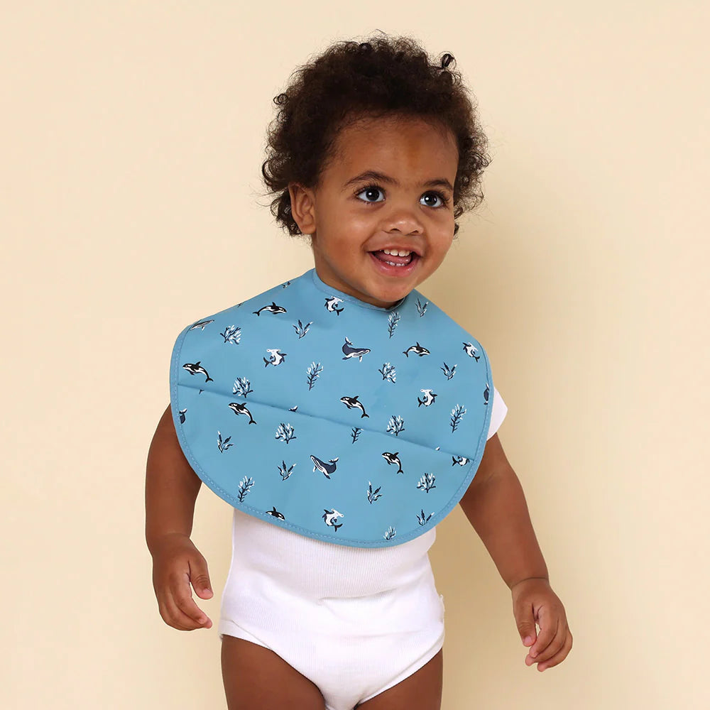 Snuggle Hunny blue ocean snuggle bib image 2