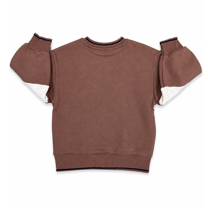 Country Road panelled sweat in camel - size 3