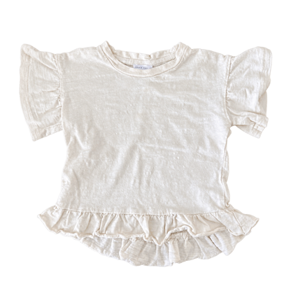 Jamie Kay Ruffle Top in Cream - size 1