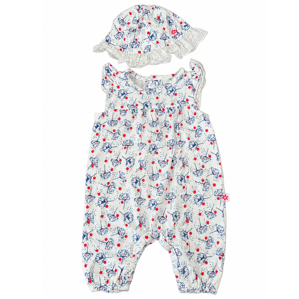 Marquise Lila Romper & Hat Set - size 0000