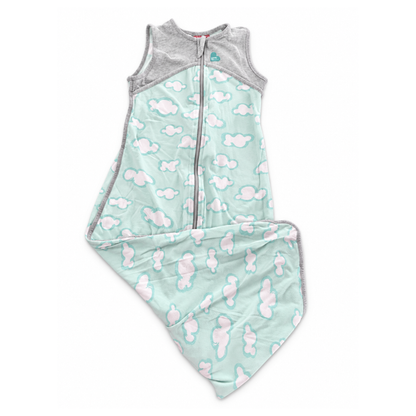 Love To Dream 0.2 TOG Sleep Bag in Turquoise Clouds - size 1-3