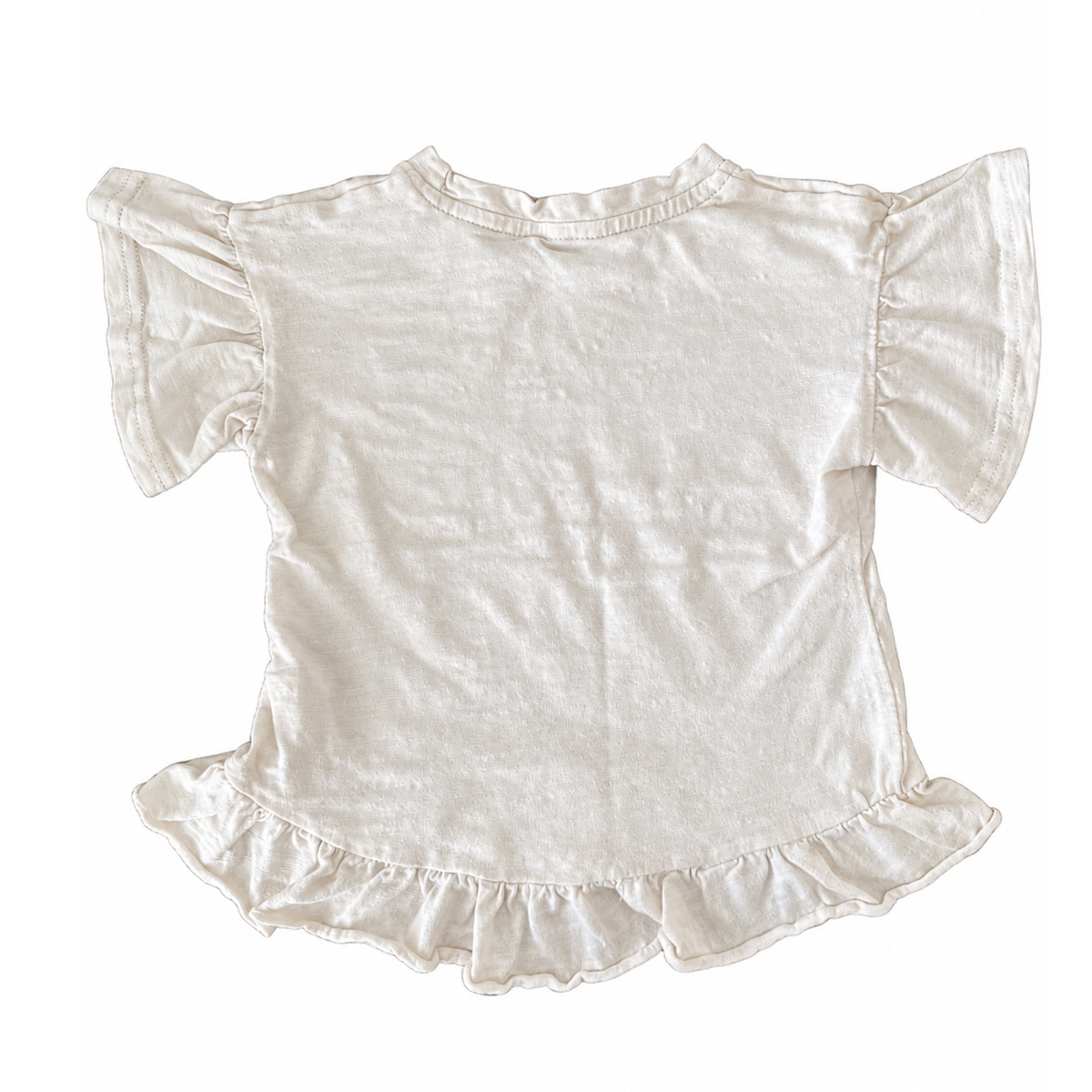 Jamie Kay Ruffle Top in Cream - size 1