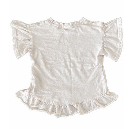 Jamie Kay Ruffle Top in Cream - size 1