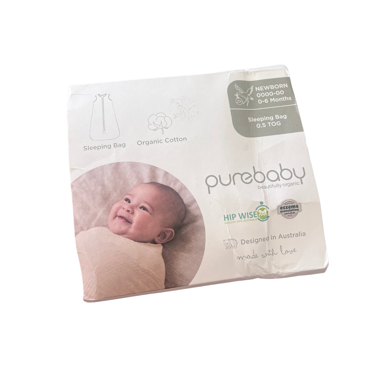 Purebaby 0.5 TOG Sleeping Bag - size 0-6m