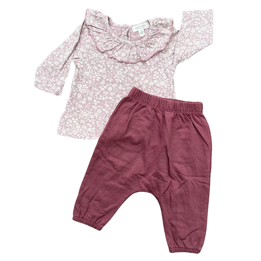 David Jones floral top and pants set - size 000 image 0