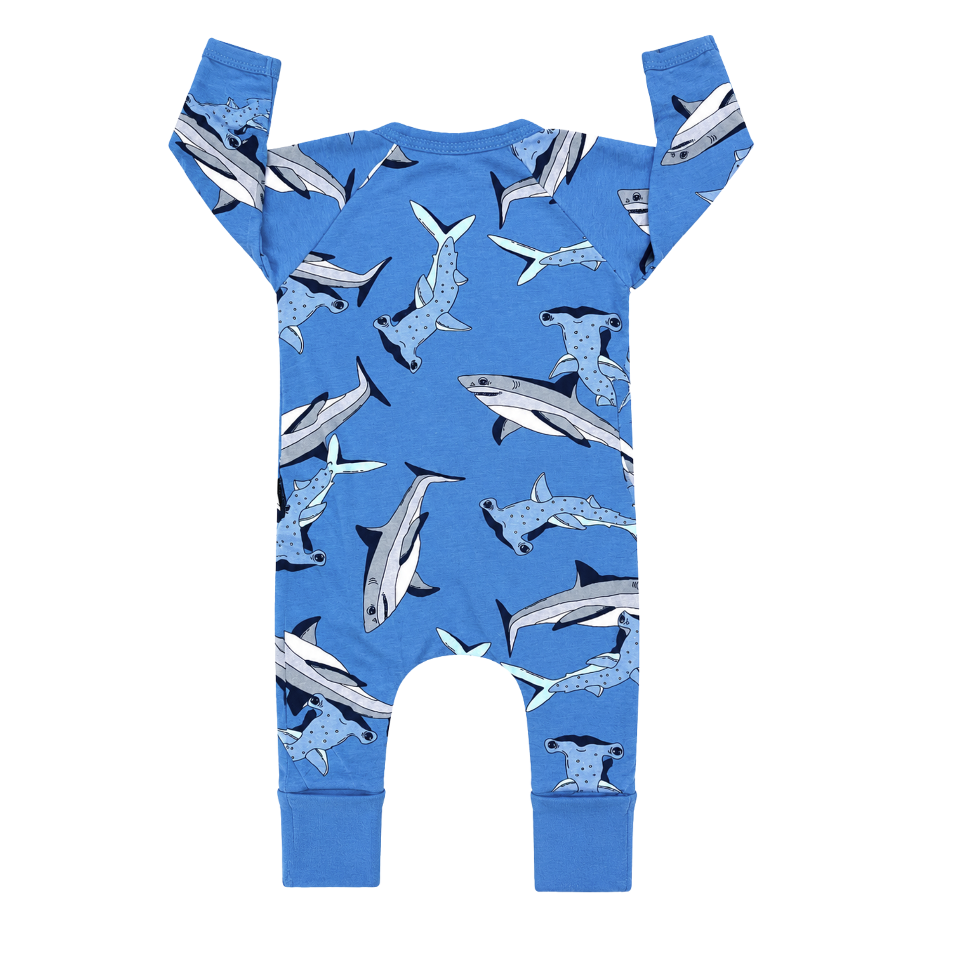 Bonds wondersuit in shark print - size 0000 image 1