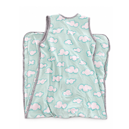 Love To Dream 0.2 TOG Sleep Bag in Turquoise Clouds - size 1-3