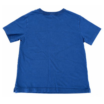 Country Road Blue Boucle Logo Tee - size 4