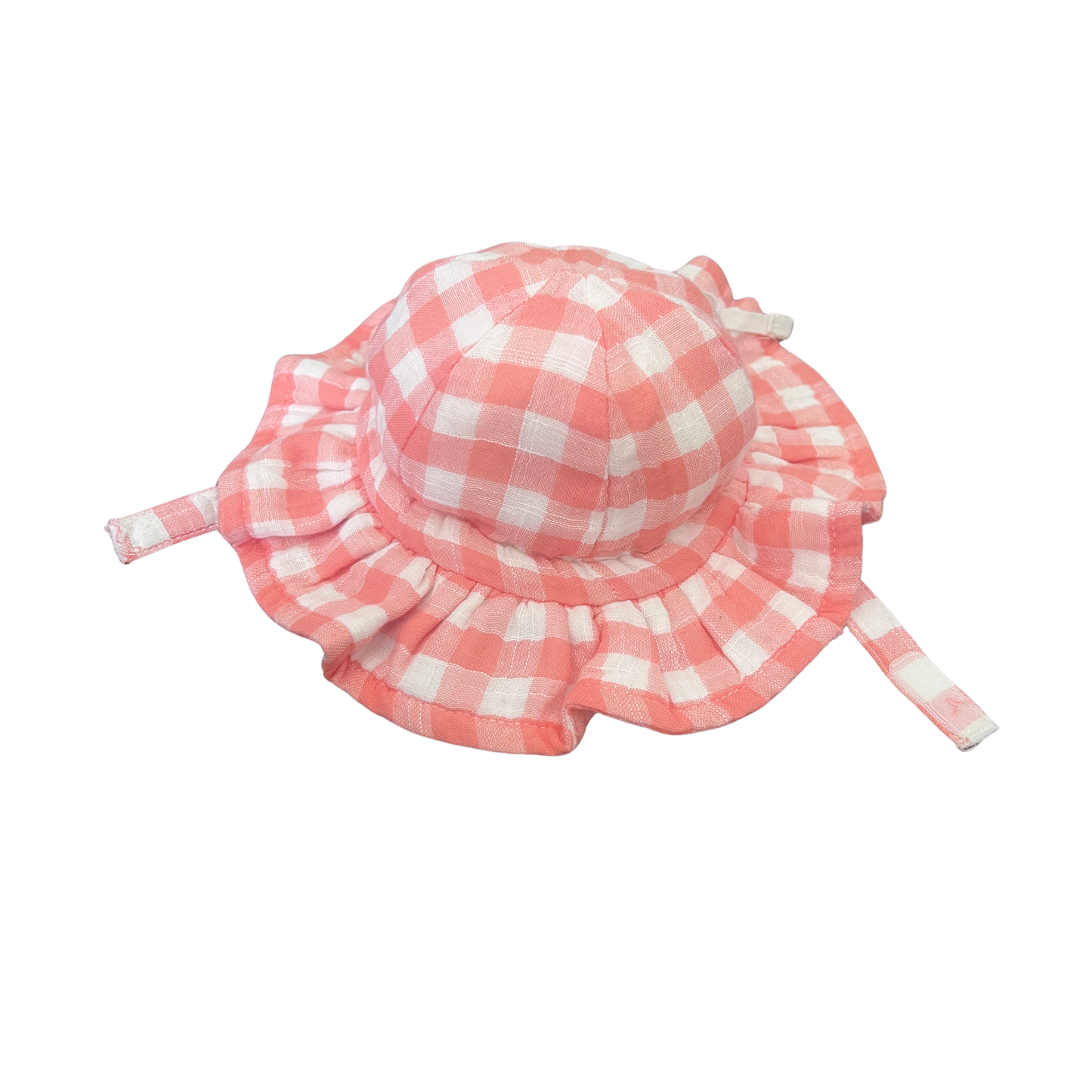 Purebaby Gingham sunhat - size XS (0000-000)
