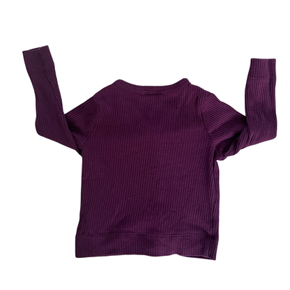 Jamie Kay Rib modal cardigan in blackberry - size 0
