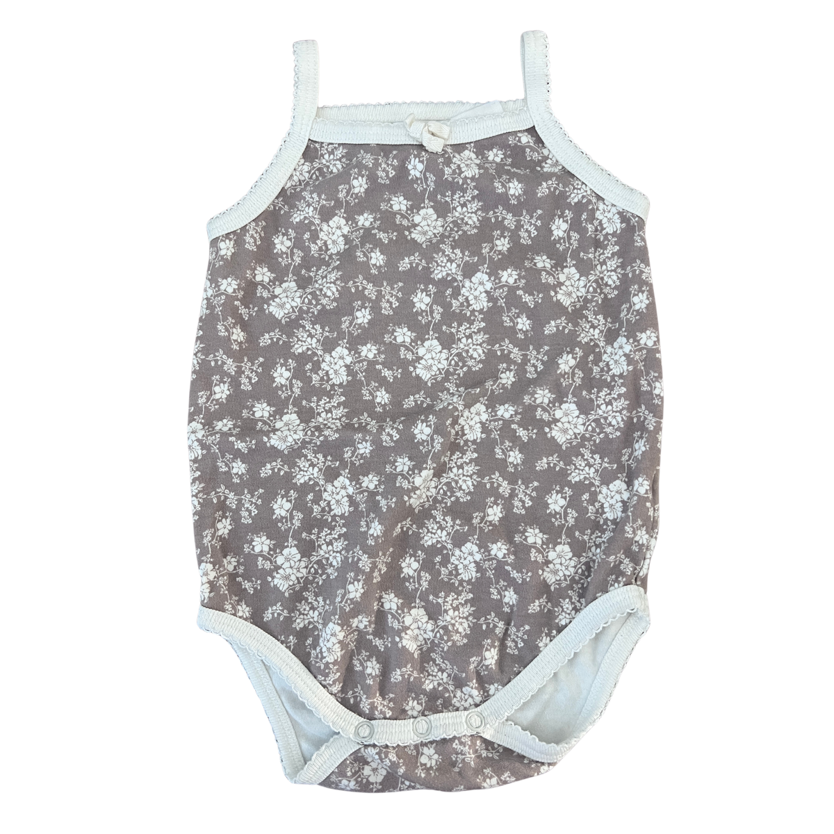 Jamie Kay Mauve Floral Bodysuit, Bloomers + Headband Set - size 1