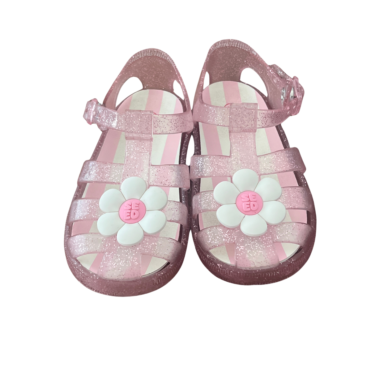 Seed Heritage Daisy Glitter Jelly Sandals - size 18-24m