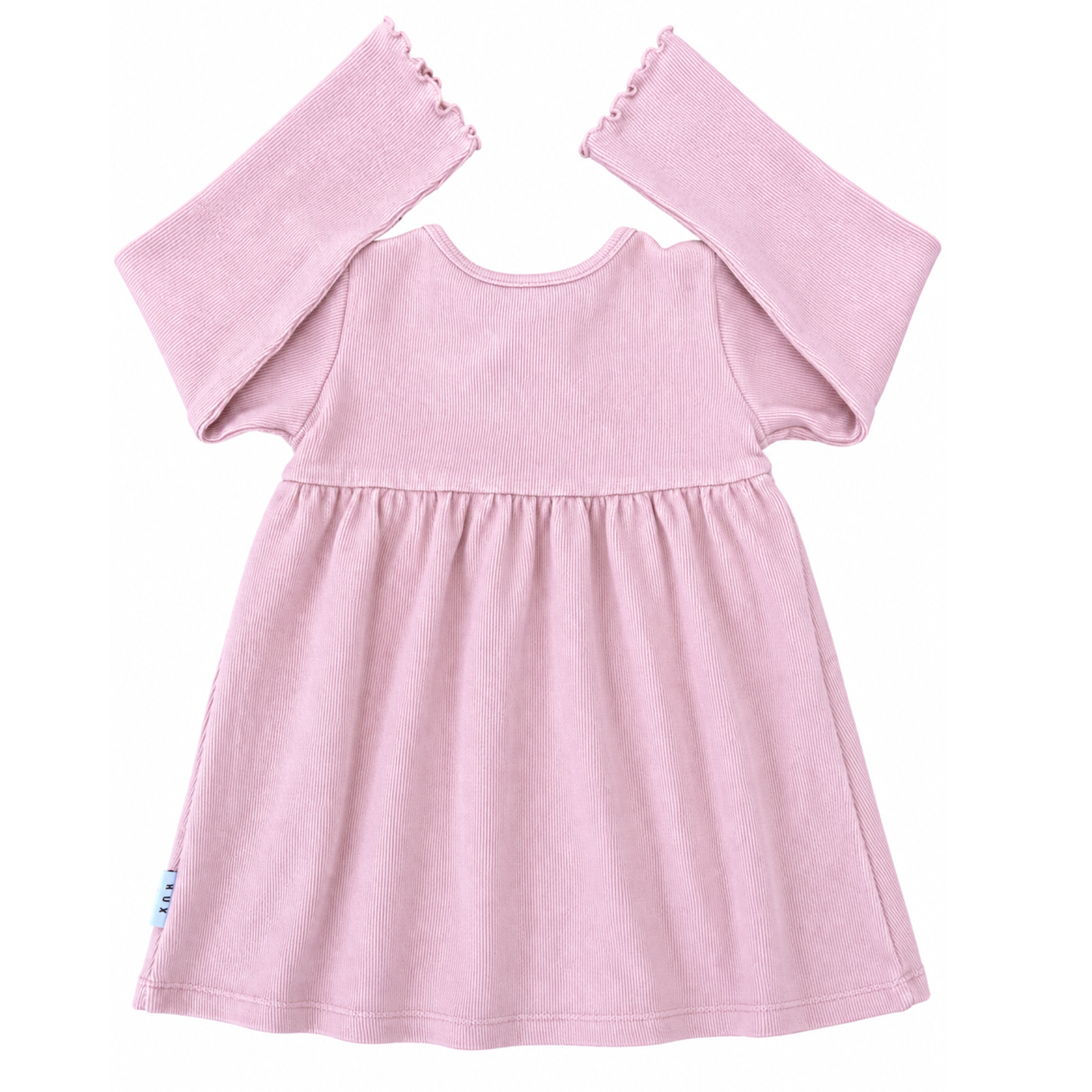 Hux Dusty rose rib dress - size 2