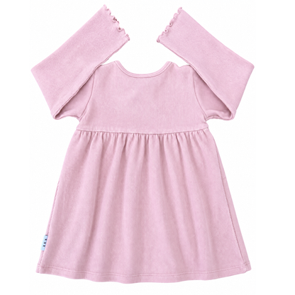 Hux Dusty rose rib dress - size 2