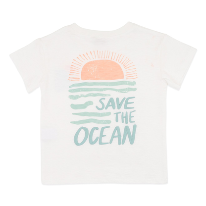 Fox and Finch save the ocean tee image 1