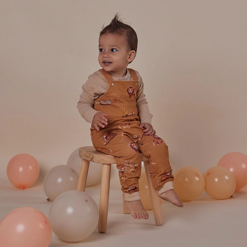 Snuggle Hunny Roar Organic Snuggle Overalls