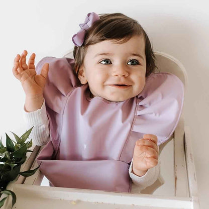 Snuggle Hunny lavender frill snuggle bib image 2