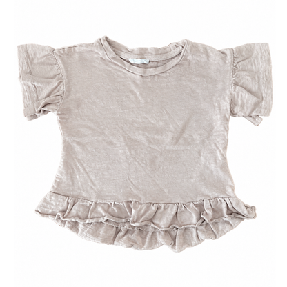 Jamie Kay Ruffle Top in Dusty Rose - size 1