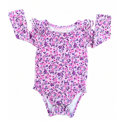 La Sienna Couture floral long sleeve flutter - size 0 image 0