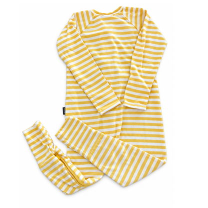 Bonds Yellow Stripe Wondersuit - size 2