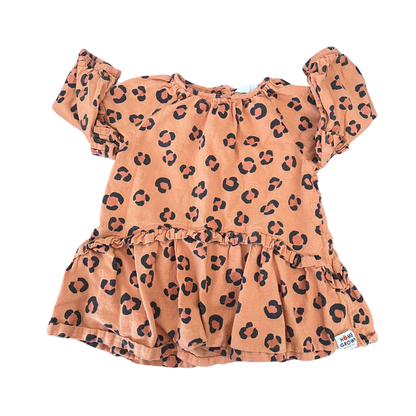 Jack & Milly Drop Waist Cheetah Dress - size 2