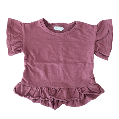 Jamie Kay Ruffle Top in Berry - size 0