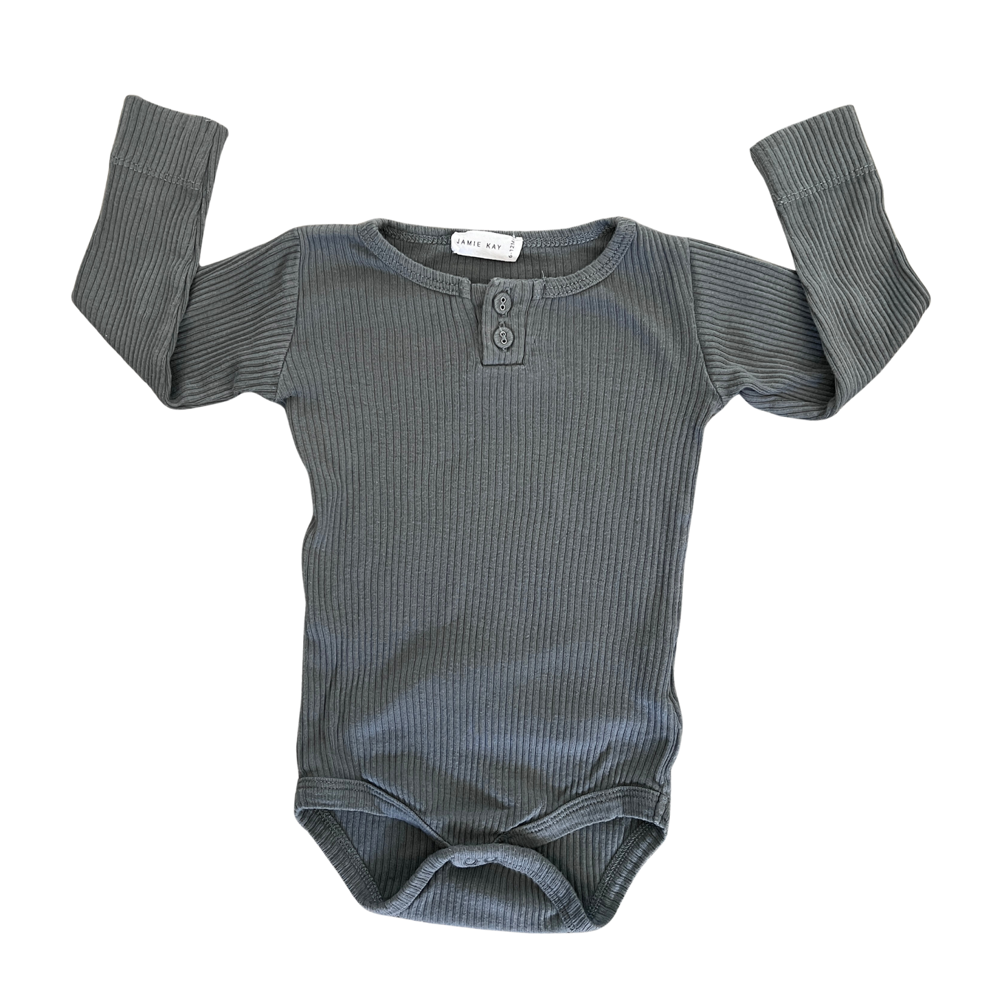 Jamie Kay Long sleeve modal bodysuit in grey - size 0