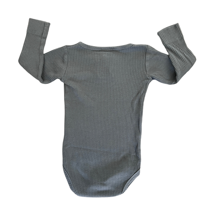 Jamie Kay Long sleeve modal bodysuit in grey - size 0